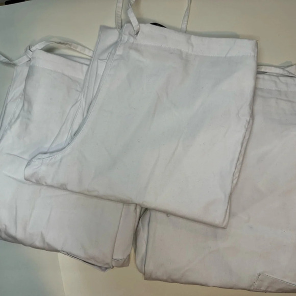 Set of 3 Scrub Pants Size SMALL White Scrub Bottom Medical Apparel Nurse Pants - Picture 2 of 13